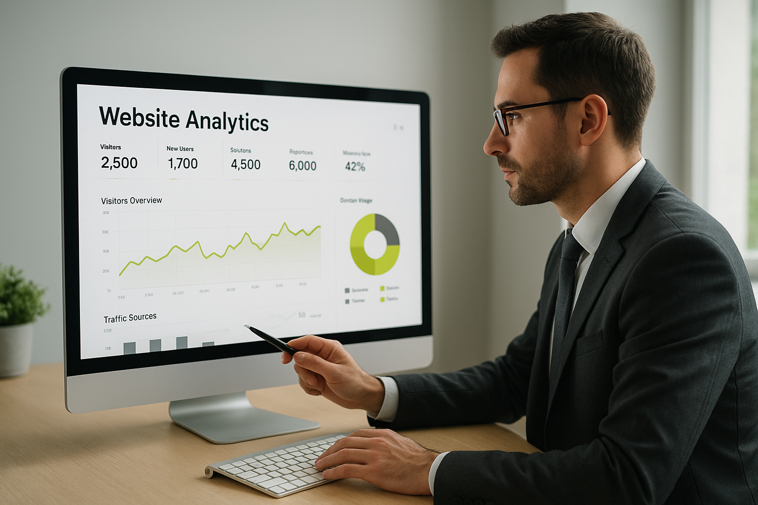 Analyzing website traffic data for performance improvement